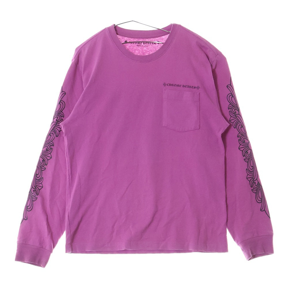 CHROME HEARTS(クロムハーツ) 21AW ×MATTYBOY SPIDER WEB L/S TEE マッティボーイ スパイダーウェブ ロングスリーブ長袖Tシャツ パープル