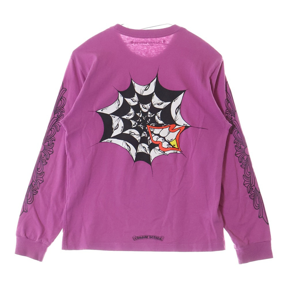CHROME HEARTS(クロムハーツ) 21AW ×MATTYBOY SPIDER WEB L/S TEE マッティボーイ スパイダーウェブ ロングスリーブ長袖Tシャツ パープル