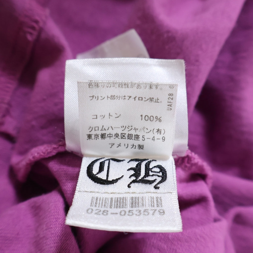 CHROME HEARTS(クロムハーツ) 21AW ×MATTYBOY SPIDER WEB L/S TEE マッティボーイ スパイダーウェブ ロングスリーブ長袖Tシャツ パープル