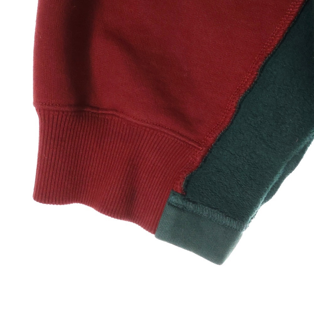 VETEMENTS(ヴェトモン) 16AW INSIDE OUT インサイドアウト ハーフジップ スウェット ボルドー MAH19TR214