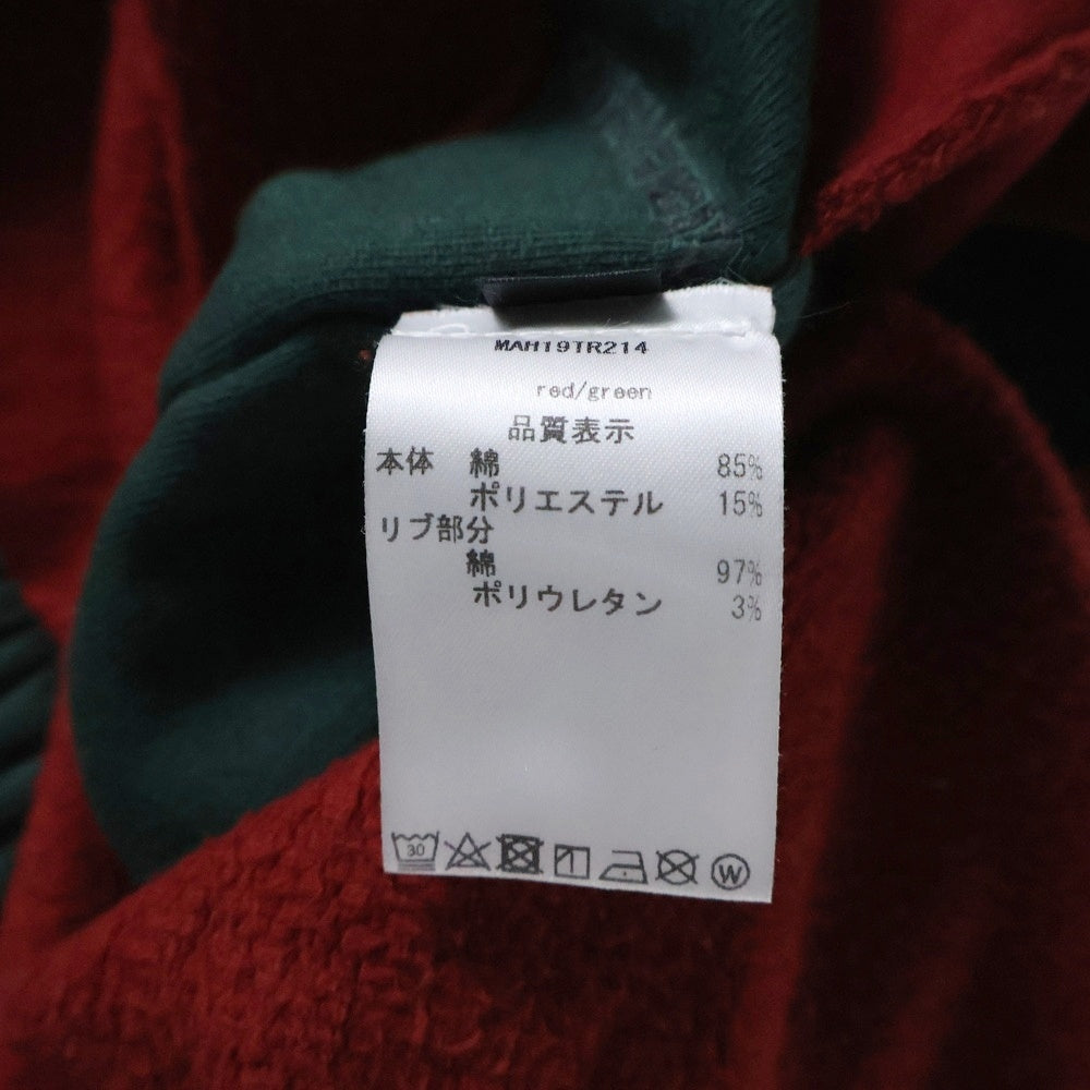 VETEMENTS(ヴェトモン) 16AW INSIDE OUT インサイドアウト ハーフジップ スウェット ボルドー MAH19TR214