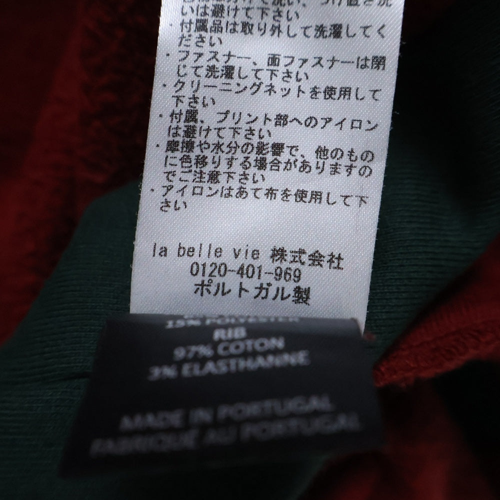 VETEMENTS(ヴェトモン) 16AW INSIDE OUT インサイドアウト ハーフジップ スウェット ボルドー MAH19TR214