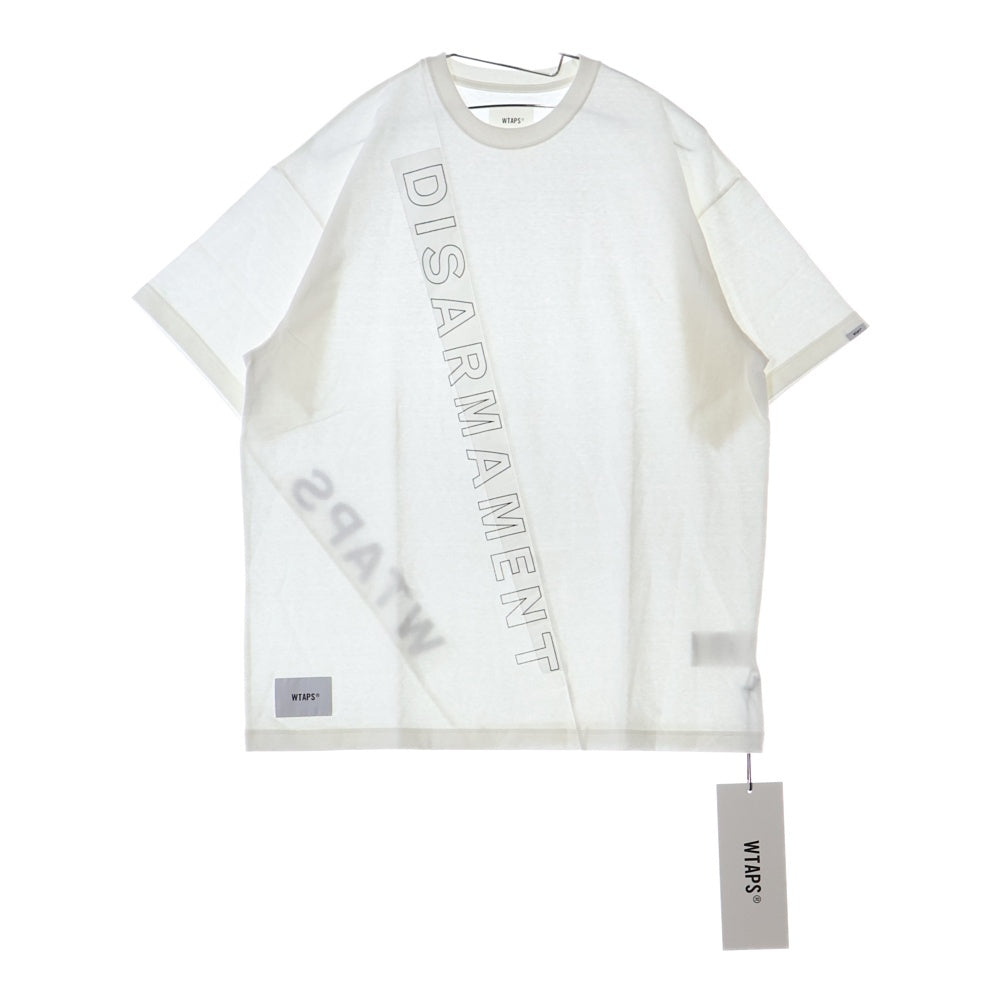 WTAPS(ダブルタップス) 23SS OBJ DISARMAMENT T-shirt 232ATDT-CSM01 コットンジャージーTシャツ 半袖カットソー ホワイト