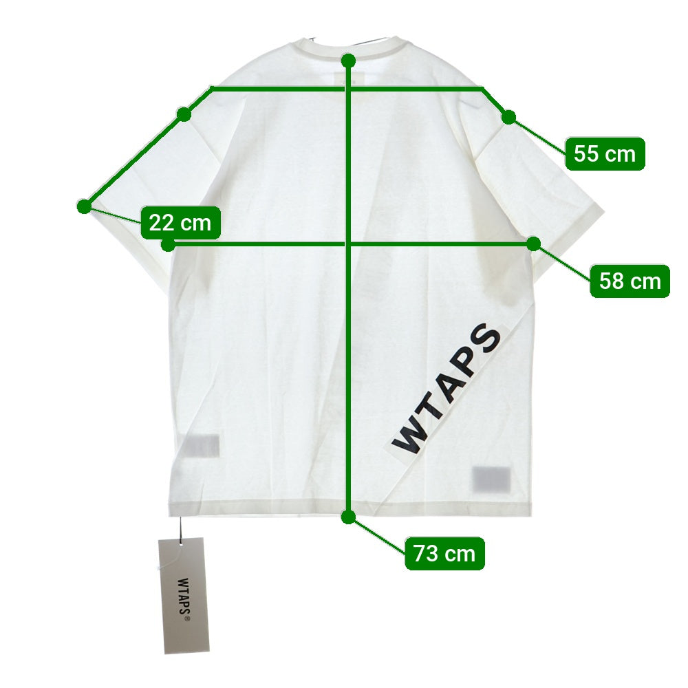 WTAPS(ダブルタップス) 23SS OBJ DISARMAMENT T-shirt 232ATDT-CSM01 コットンジャージーTシャツ 半袖カットソー ホワイト
