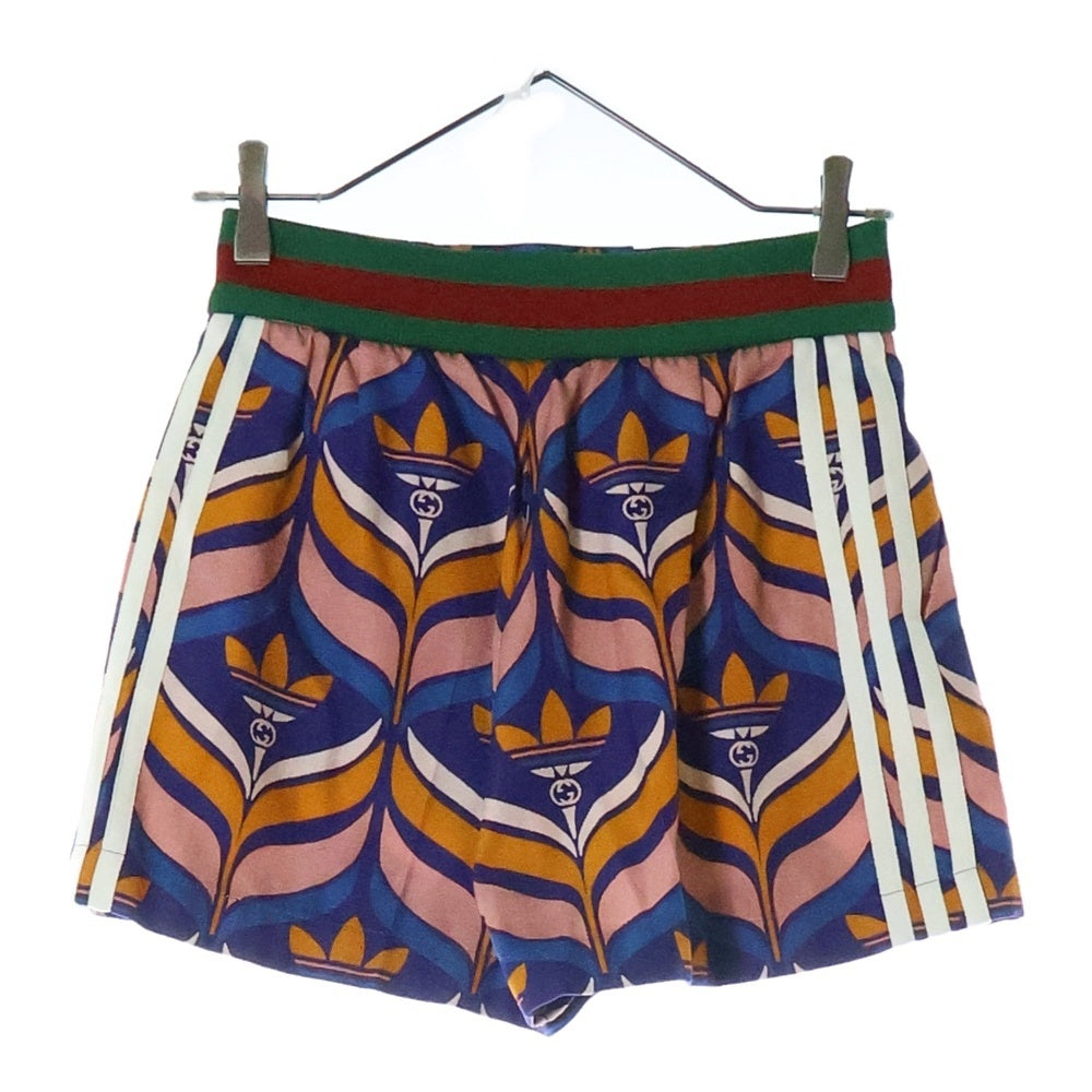 GUCCI(グッチ) ×Adidas アディダス トレフォイル ウェブライン ショートパンツ レディース マルチ 703006 ZAJS5