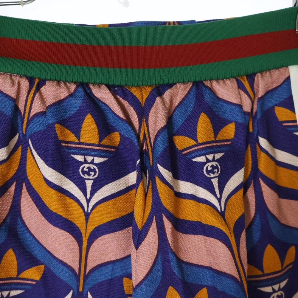 GUCCI(グッチ) ×Adidas アディダス トレフォイル ウェブライン ショートパンツ レディース マルチ 703006 ZAJS5