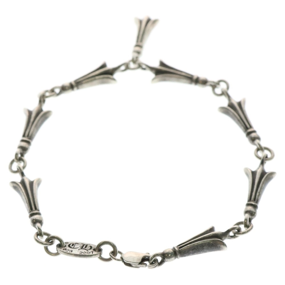 CHROME HEARTS(クロムハーツ) MINI CRSSTL LNK ミニクロステイルリンク ブレスレット シルバー