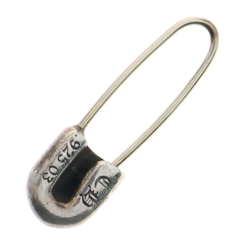 CHROME HEARTS(クロムハーツ) SAFETY PIN CH PLS L セーフティピン CHプラスピアス シルバー
