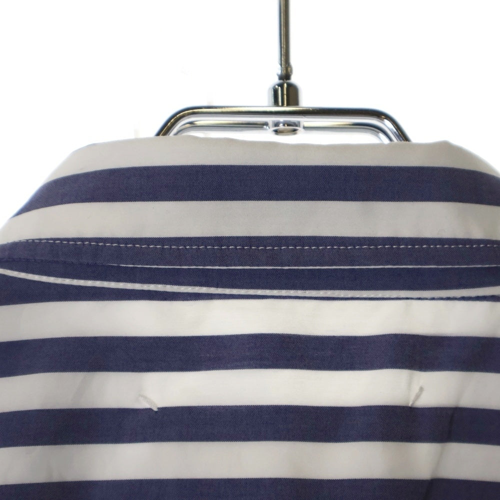 Maison Margiela 14(メゾンマルジェラ) 20SS OVERSIZE STRIPE SHIRT S30DL0472 S52607 オーバーサイズストライプ長袖シャツ ホワイト/ネイビー