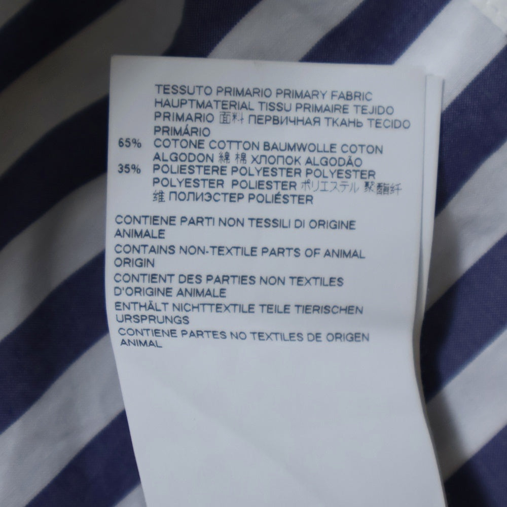 Maison Margiela 14(メゾンマルジェラ) 20SS OVERSIZE STRIPE SHIRT S30DL0472 S52607 オーバーサイズストライプ長袖シャツ ホワイト/ネイビー