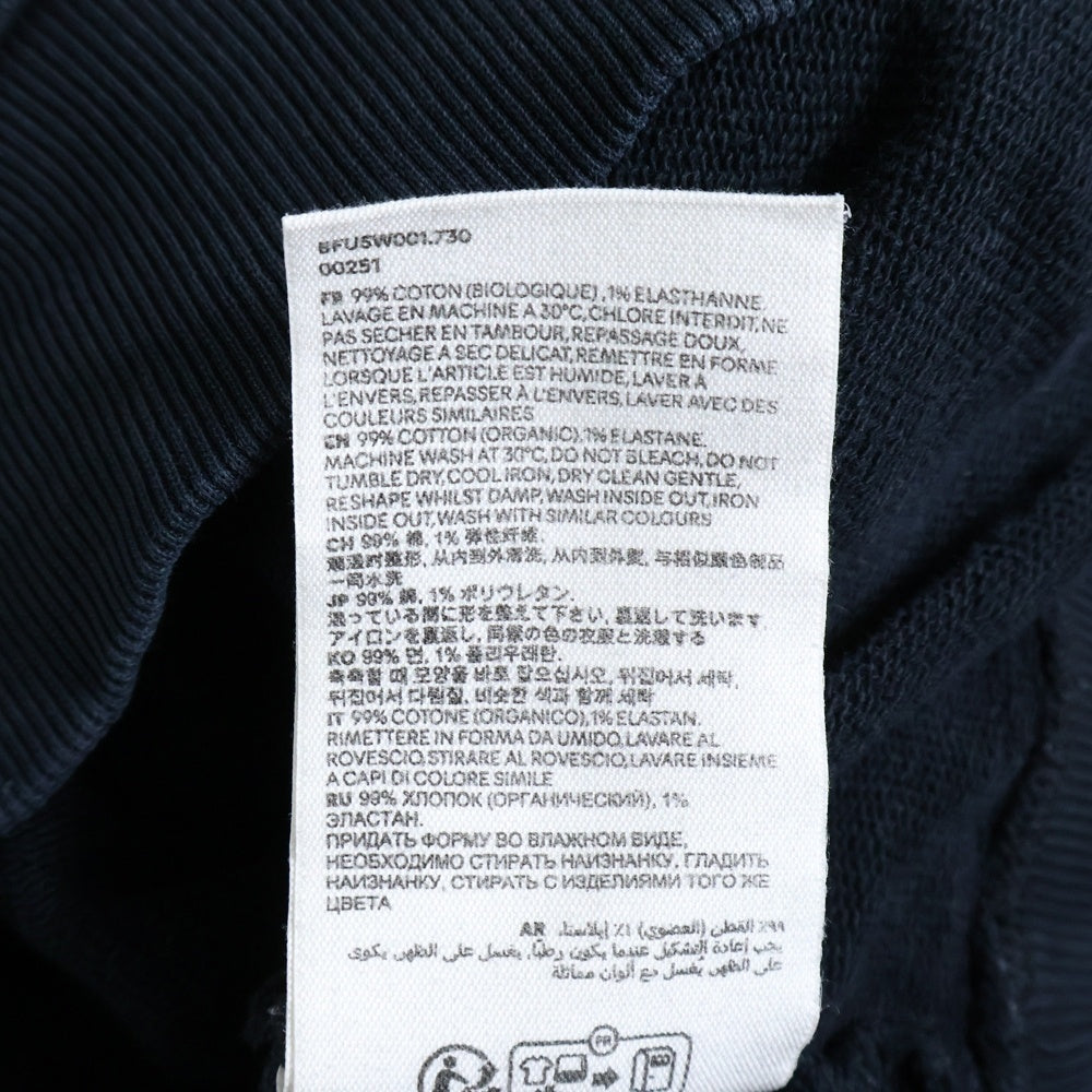 AMI Alexandre Mattiussi(アミアレクサンドルマテュッシ) 22SS AMI DE COEUR SWEAT SHIRT BFUSW001.730 ロゴ刺繍クルーネックスウェットトレーナー ブラック