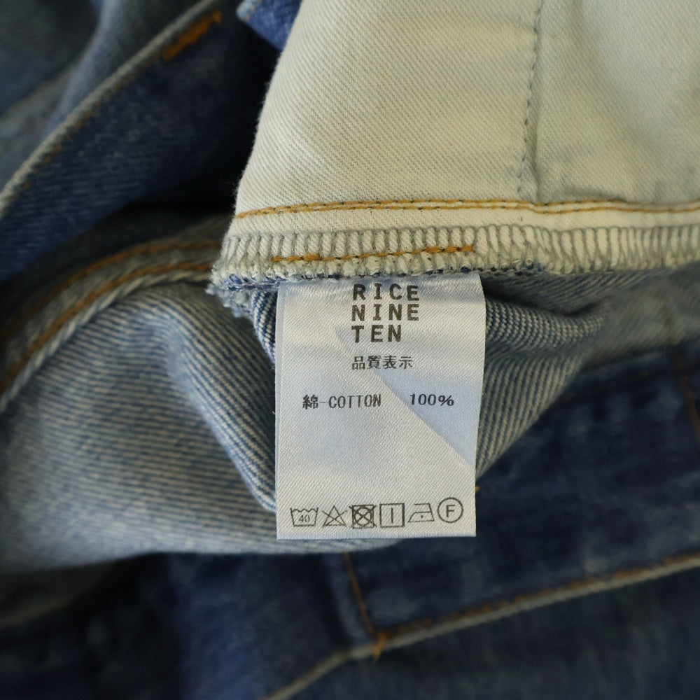 RICE NINE TEN(ライスナインテン) LOVELY FADED JEANS ラブリーフェードジーンズ デニムパンツ インディゴ