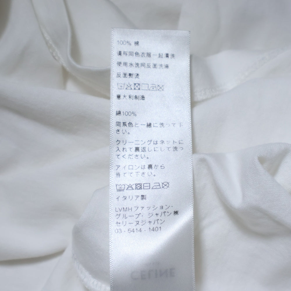 CELINE(セリーヌ) 22AW ルーズフィットロゴプリント半袖Tシャツ 2X681671Q ホワイト