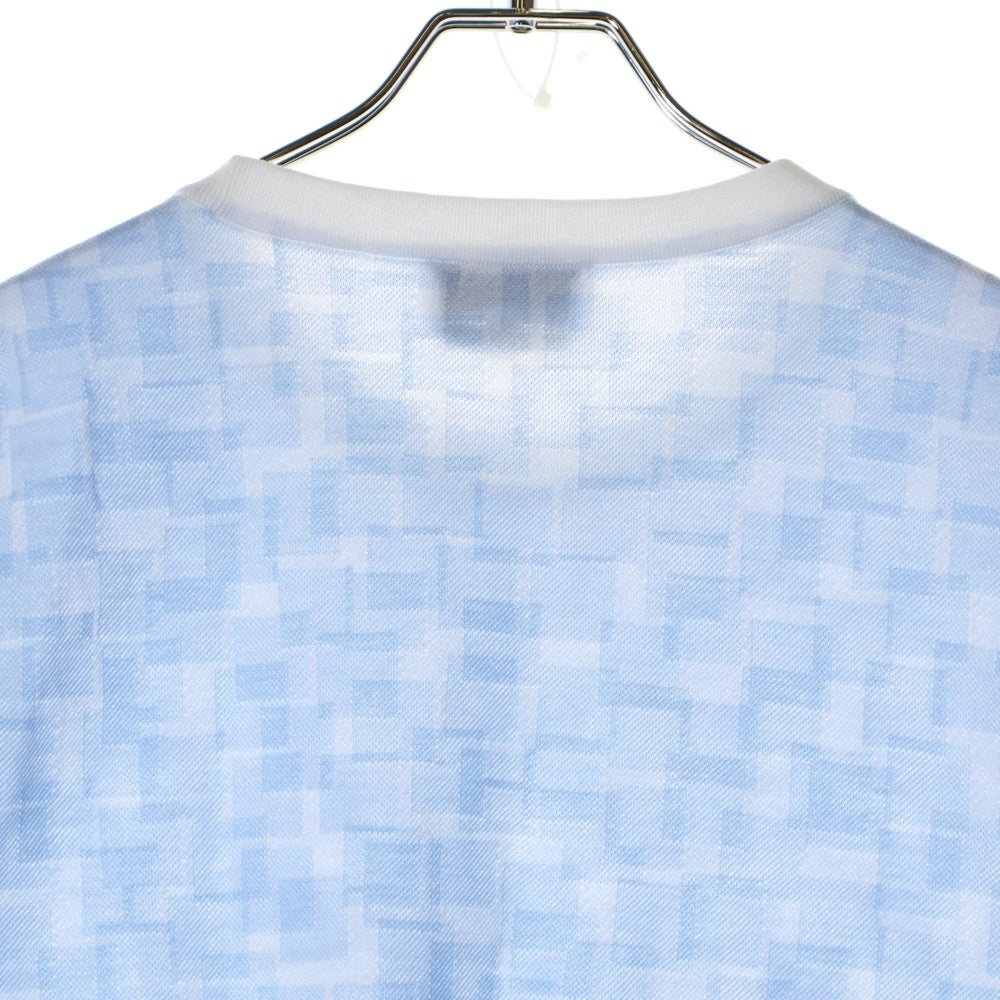 HERMES(エルメス) Calques en H H557990HA コットン半袖Tシャツ ホワイト/ブルー