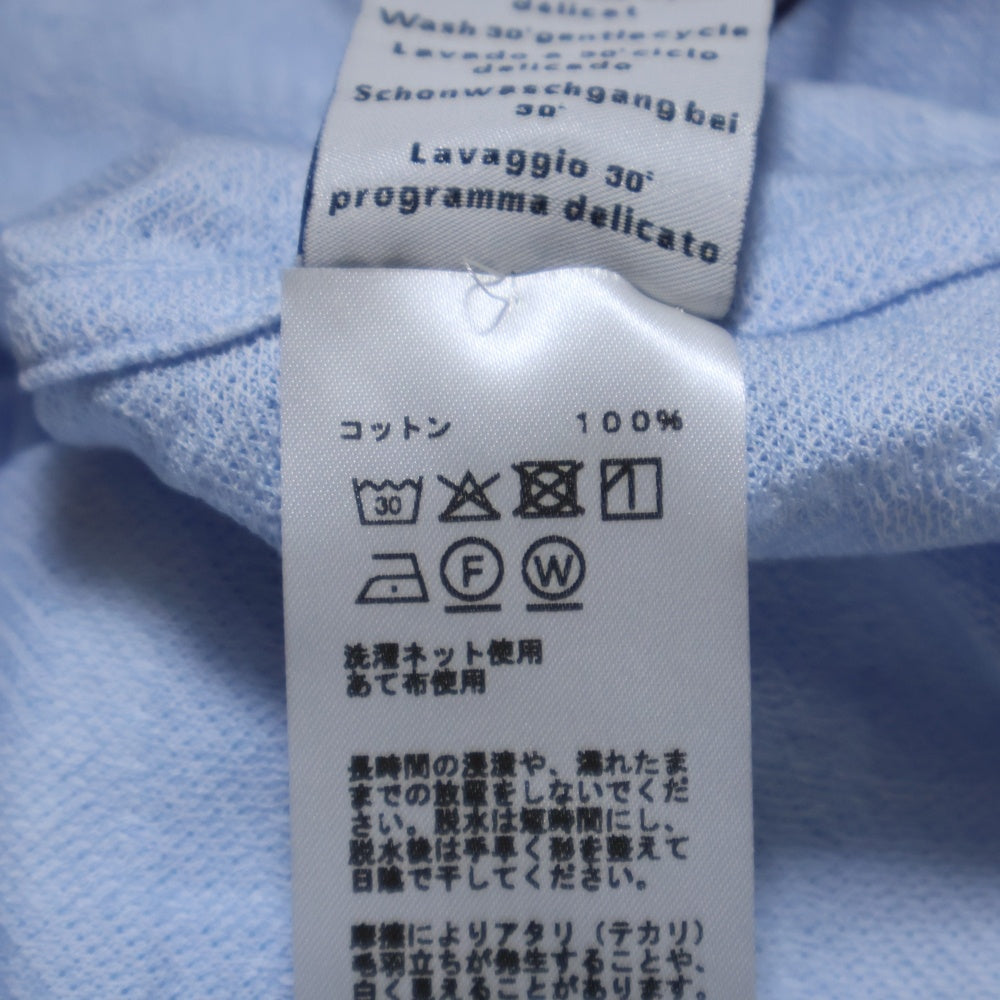 HERMES(エルメス) Calques en H H557990HA コットン半袖Tシャツ ホワイト/ブルー