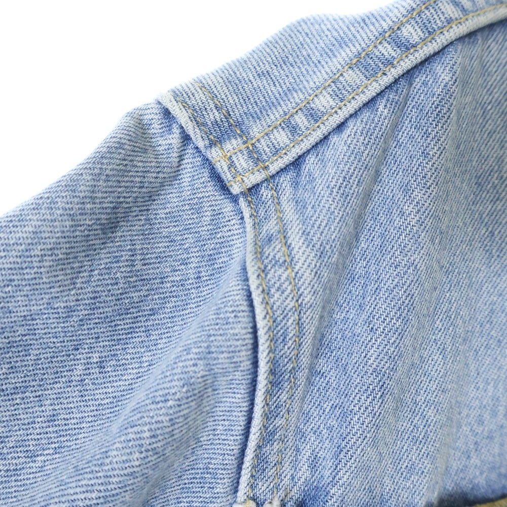 VETEMENTS(ヴェトモン) 18AW ×LEVIS Tribal Sticker Oversize Denim Jacket WAH19JA111 ×リーバイス トライバルステッカー 再構築オーバーサイズデニムジャケット インディゴ
