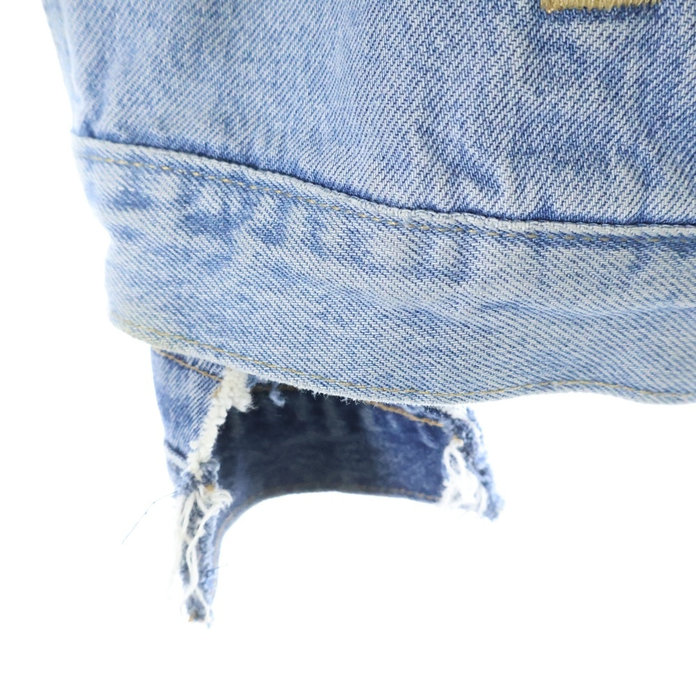 VETEMENTS(ヴェトモン) 18AW ×LEVIS Tribal Sticker Oversize Denim Jacket WAH19JA111 ×リーバイス トライバルステッカー 再構築オーバーサイズデニムジャケット インディゴ