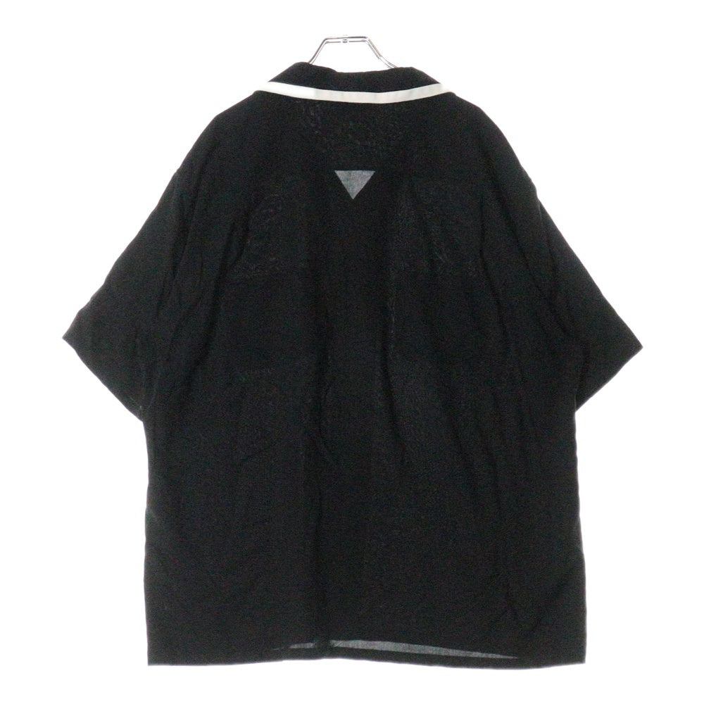 CELINE(セリーヌ) 21SS Loose Bowling Shirt 2C516852C ビスコースルーズボーリング半袖シャツ ブラック