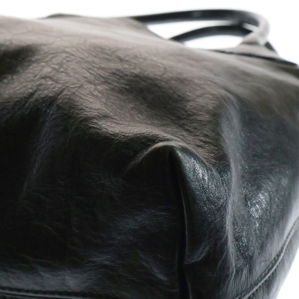 CHROME HEARTS(クロムハーツ) FS TOTE クロスパッチ付きレザートートバッグ ブラック