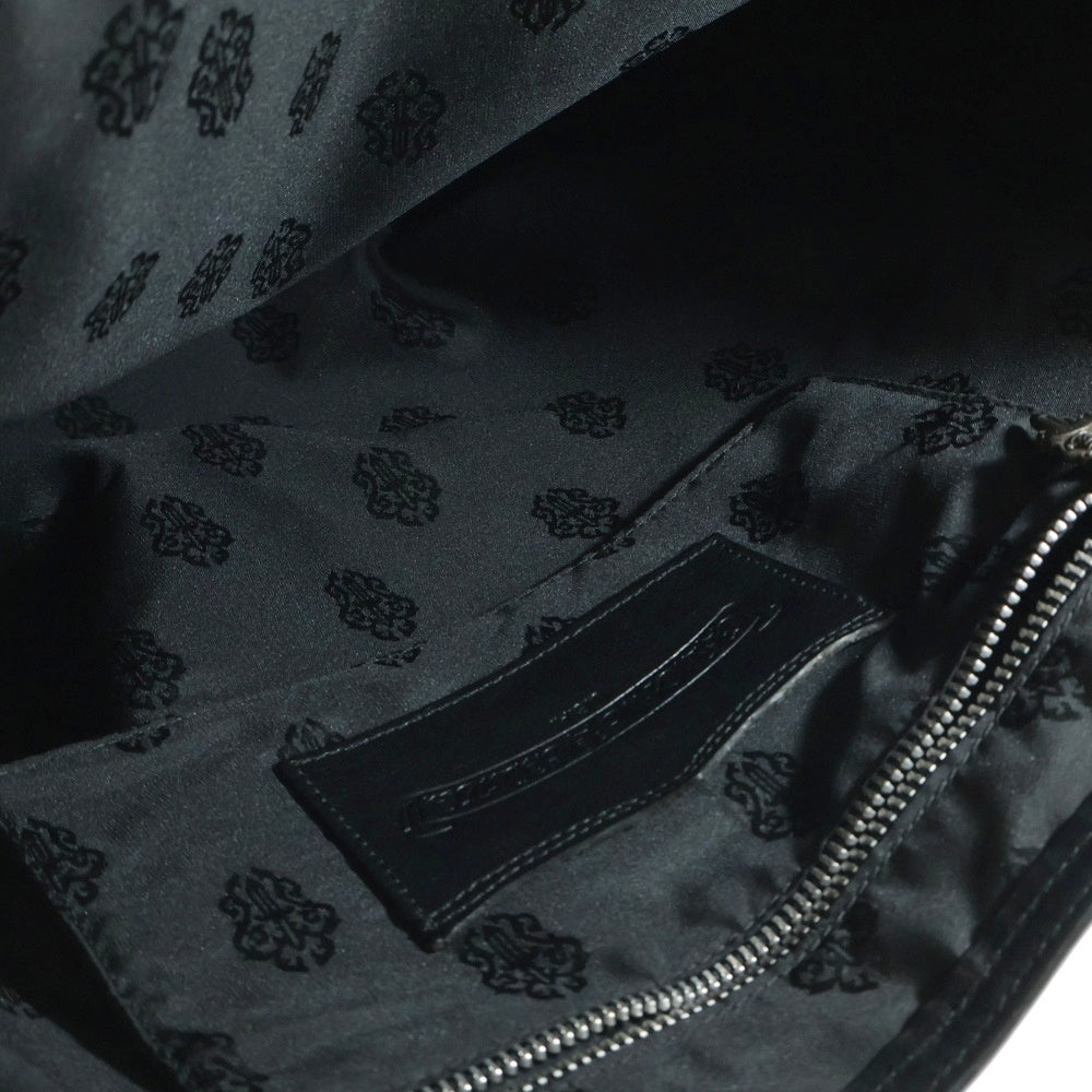CHROME HEARTS(クロムハーツ) FS TOTE クロスパッチ付きレザートートバッグ ブラック