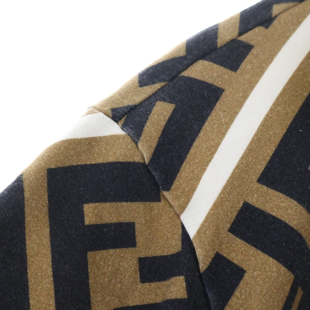 FENDI(フェンディ) 20AW ズッカ柄 FFロゴスウェットトレーナー FY0944 A7A9 ブラウン