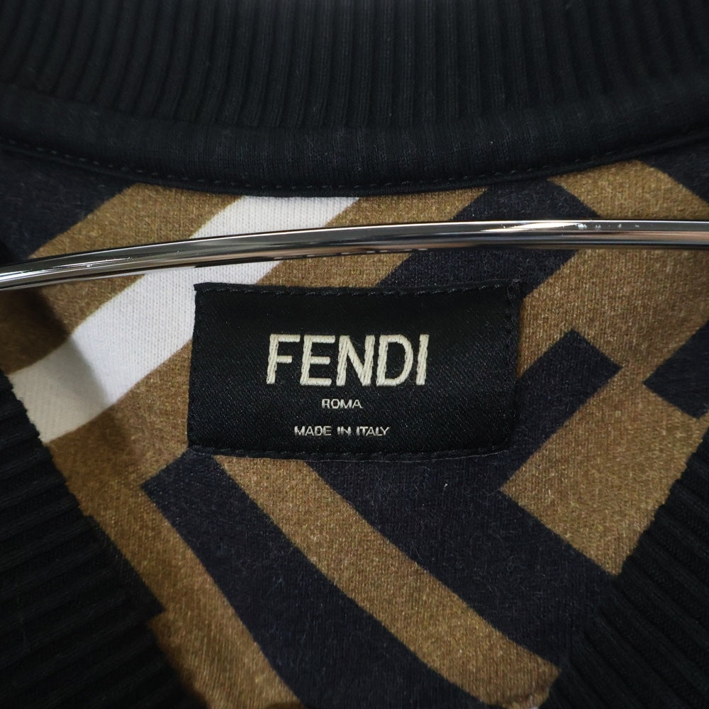 FENDI(フェンディ) 20AW ズッカ柄 FFロゴスウェットトレーナー FY0944 A7A9 ブラウン
