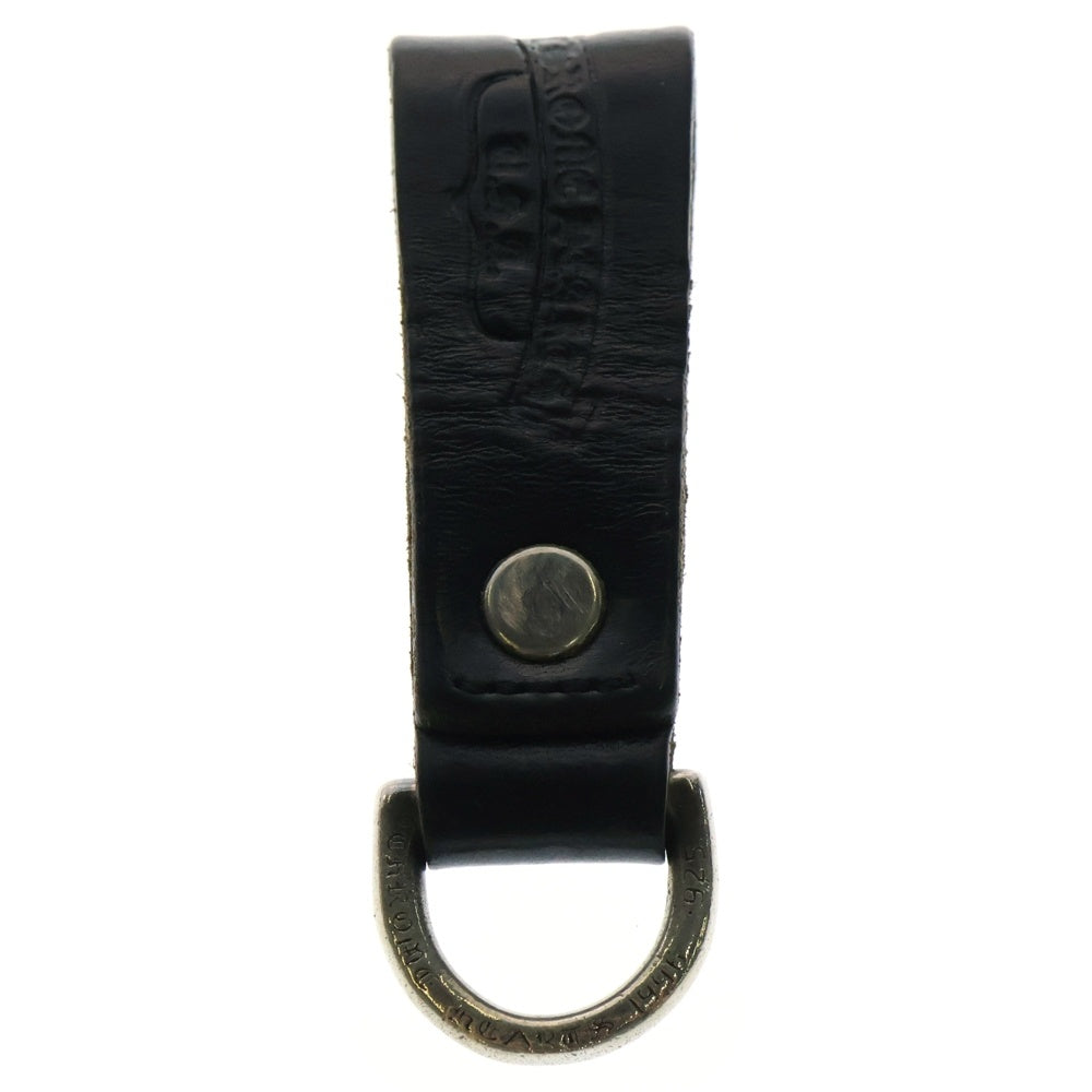 CHROME HEARTS(クロムハーツ) BELT LOOP D RING Dリング クロスボールベルトループ ブラック/シルバー BCA415