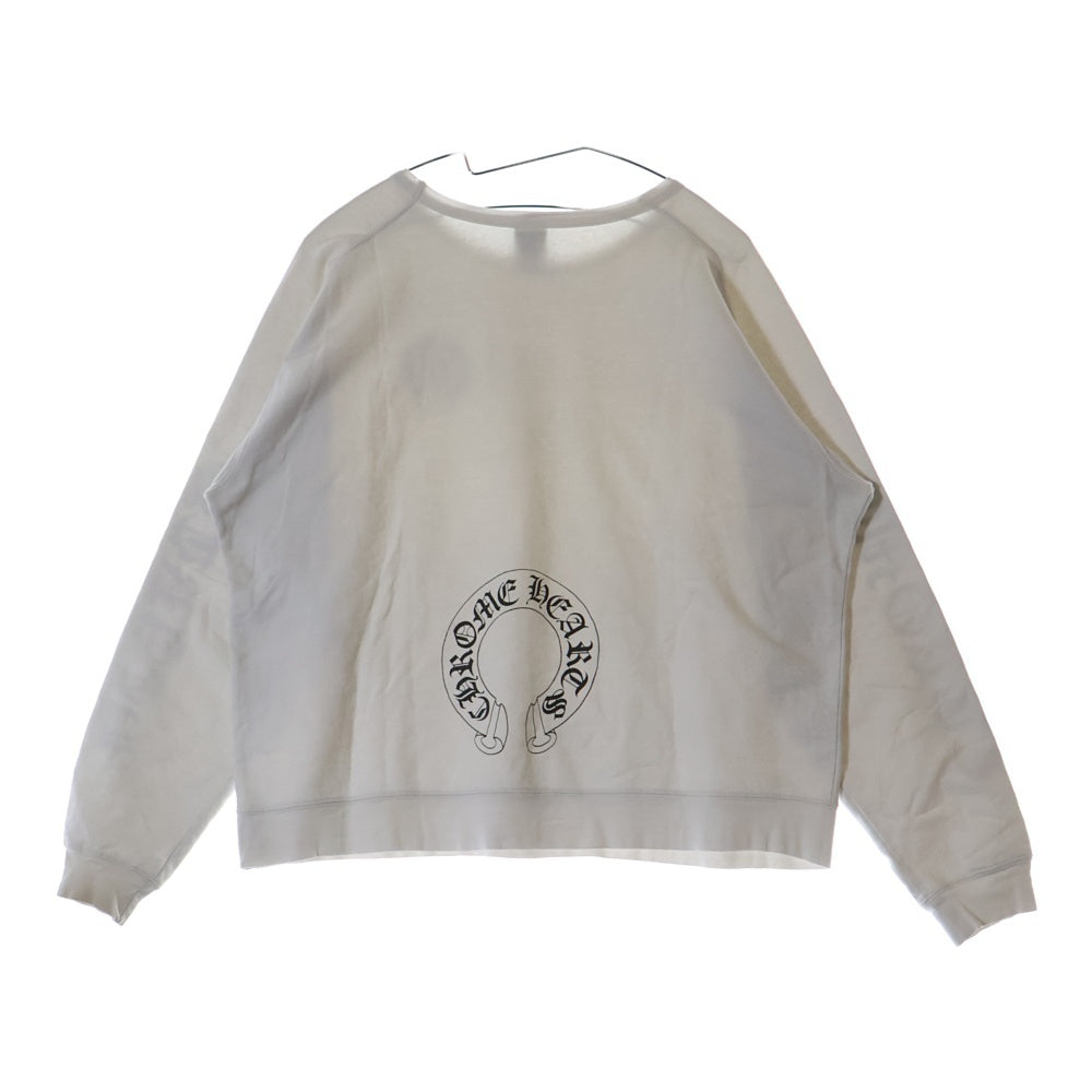 CHROME HEARTS(クロムハーツ) OLD LOGO SWTSHR オールドモデル ホースシューロゴ スウェットトレーナー ホワイト