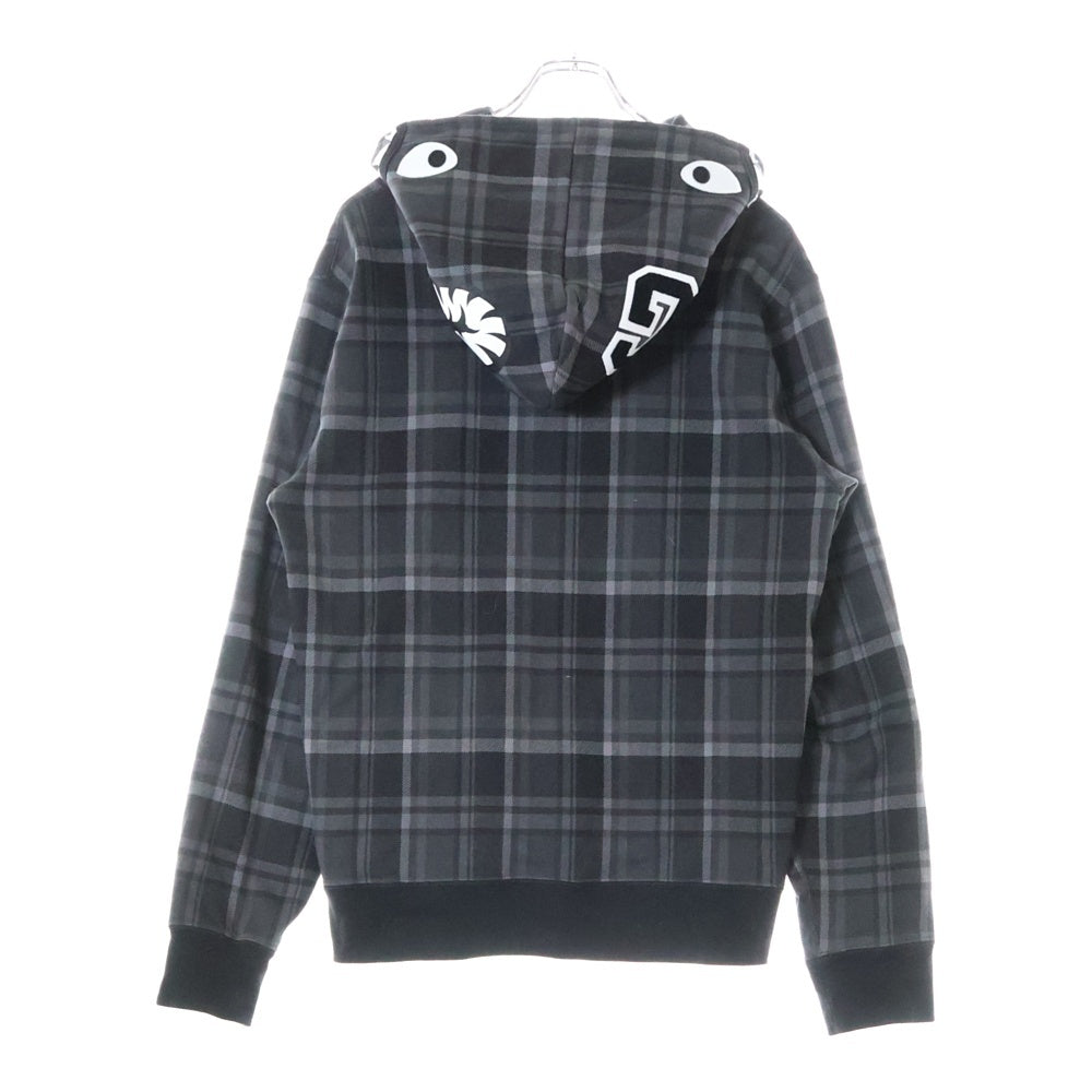 A BATHING APE(アベイシングエイプ) 23AW ×COMME des GARCONS OSAKA SHARK FULL ZIP HOODIE 001ZPJ721901C コムデギャルソン シャークフーディ フルジップ パーカー ブラック/グレー