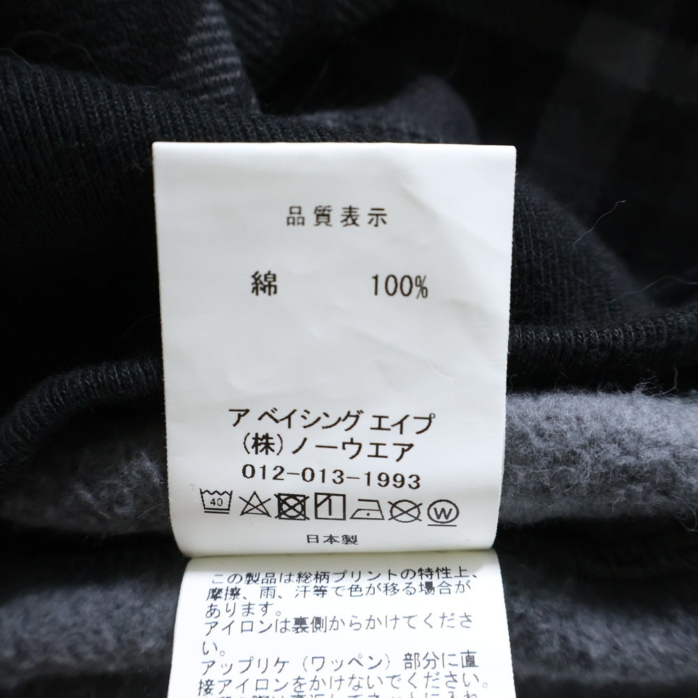 A BATHING APE(アベイシングエイプ) 23AW ×COMME des GARCONS OSAKA SHARK FULL ZIP HOODIE 001ZPJ721901C コムデギャルソン シャークフーディ フルジップ パーカー ブラック/グレー