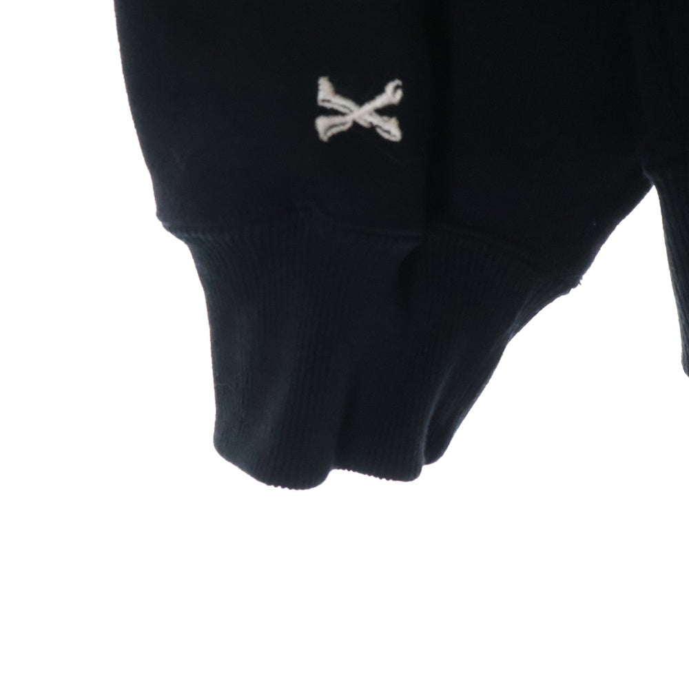WTAPS(ダブルタップス) 22AW ACNE HOODY CTPL TEXTILE 222ATDT-CSM26 クロスボーン 刺繍 プルオーバーパーカー ブラック