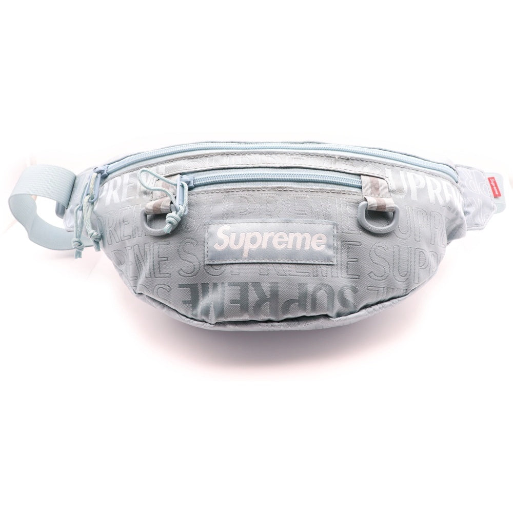 SUPREME(シュプリーム) 19SS Waist Bag ウエストバッグ ボックスロゴ ナイロン ボディバッグ ブルー