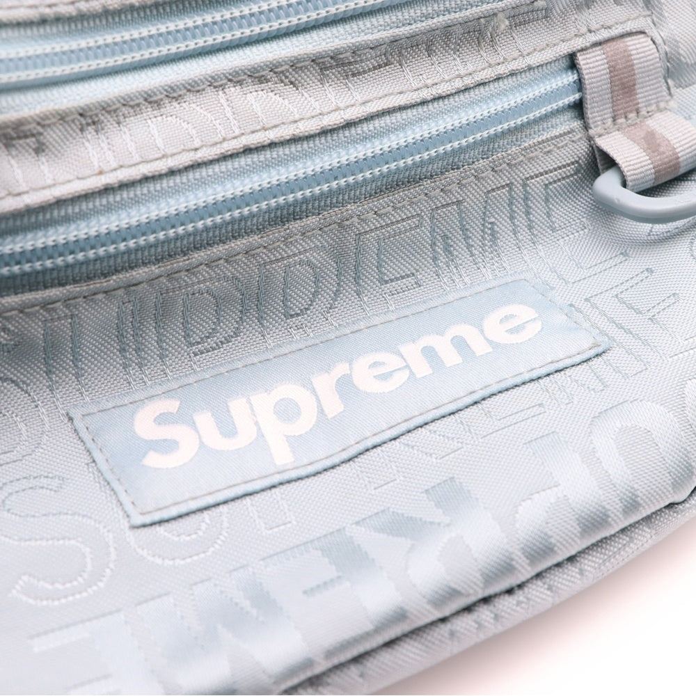 SUPREME(シュプリーム) 19SS Waist Bag ウエストバッグ ボックスロゴ ナイロン ボディバッグ ブルー