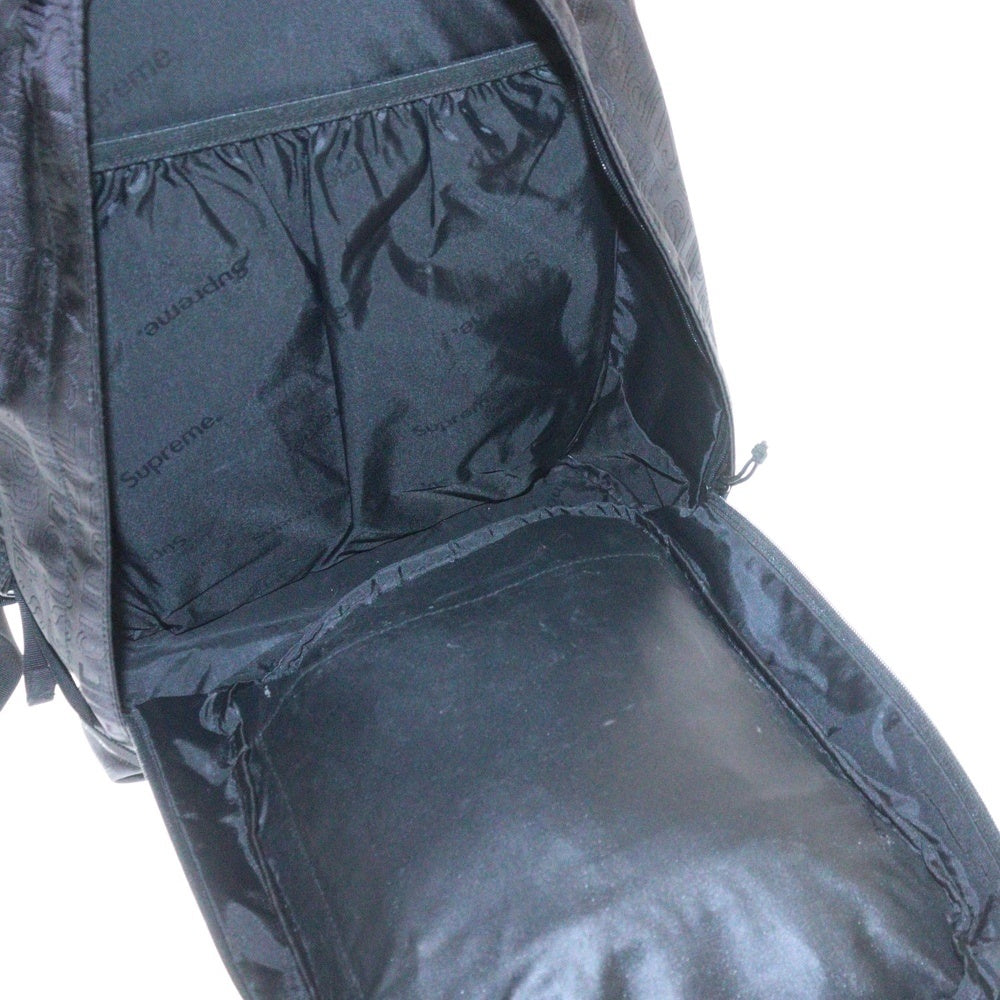 SUPREME(シュプリーム) 19SS Backpack リピートロゴ サイドアジャスター バックパック リュックサック ブラック