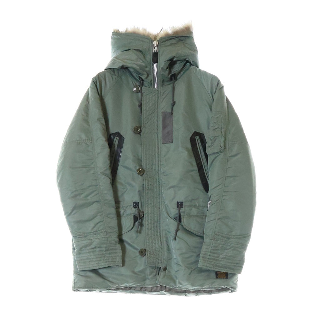 NEIGHBORHOOD(ネイバーフッド) 18SS N-3B ファー フード ジップアップ フライトジャケット カーキ 182SZNH-JKM03