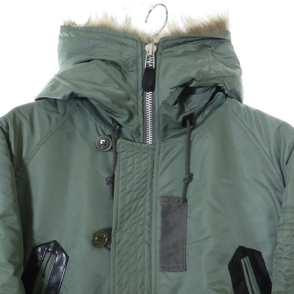 NEIGHBORHOOD(ネイバーフッド) 18SS N-3B ファー フード ジップアップ フライトジャケット カーキ 182SZNH-JKM03