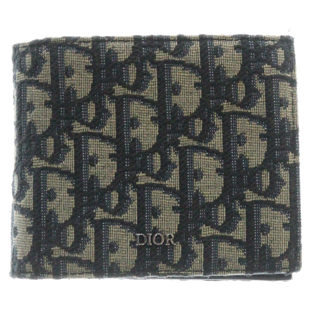 DIOR(ディオール) オブリークジャカード 二つ折り財布