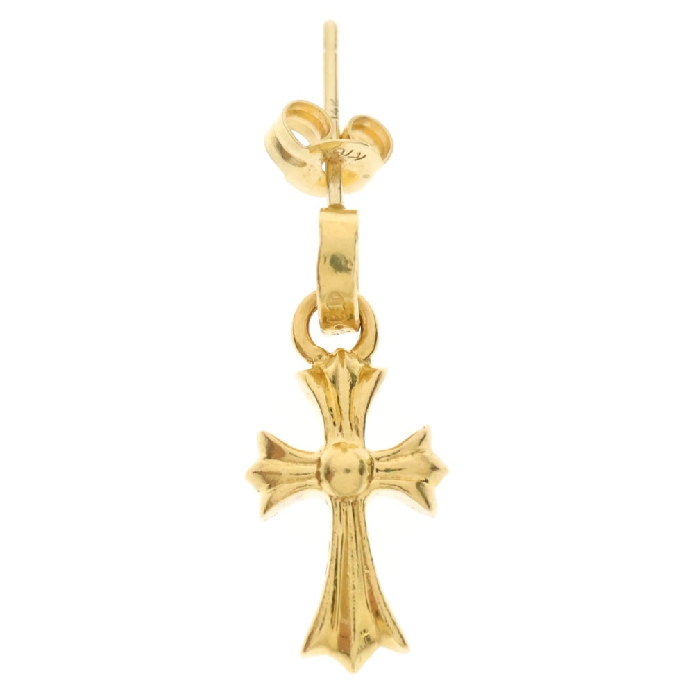 CHROME HEARTS(クロムハーツ) 22K BBY F PPRCHN P/DIA ベイビーファットクロス ドロップピアス PAVEダイヤ ゴールド BCA018