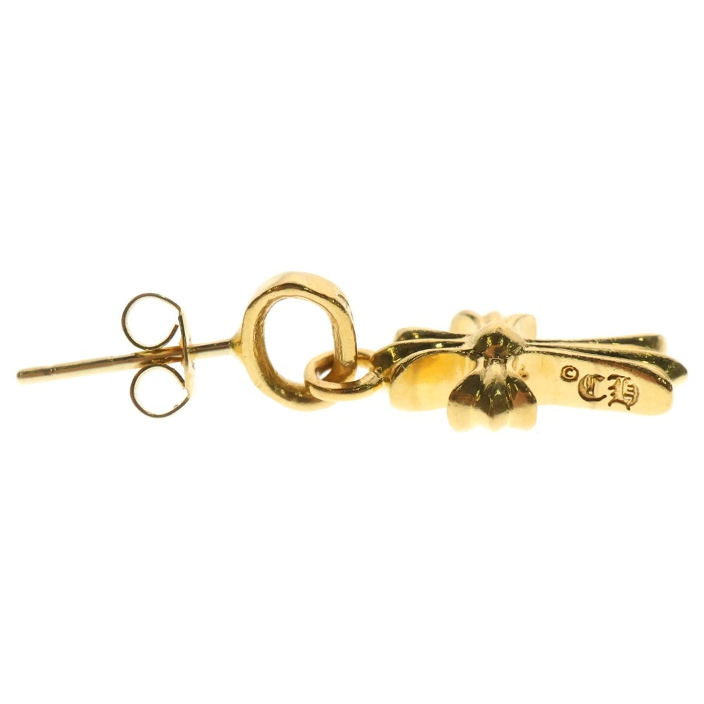 CHROME HEARTS(クロムハーツ) 22K BBY F PPRCHN P/DIA ベイビーファットクロス ドロップピアス PAVEダイヤ ゴールド BCA018
