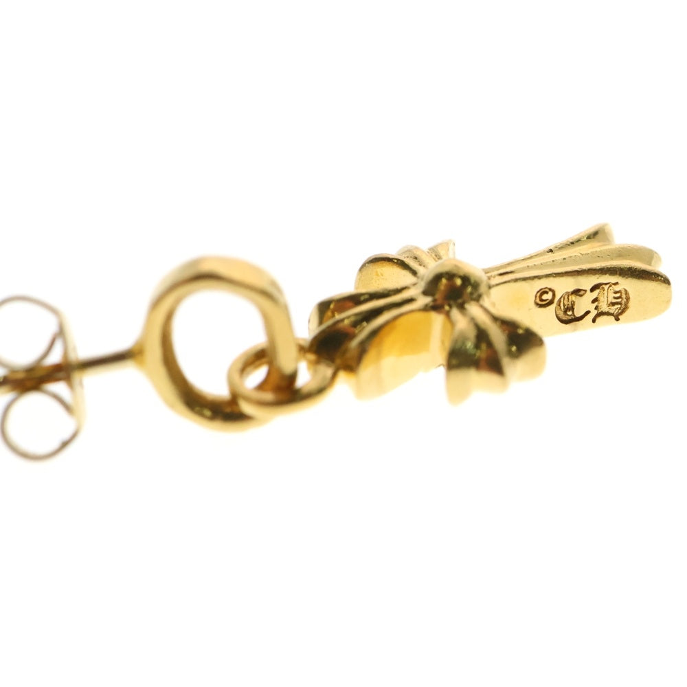 CHROME HEARTS(クロムハーツ) 22K BBY F PPRCHN P/DIA ベイビーファットクロス ドロップピアス PAVEダイヤ ゴールド BCA018