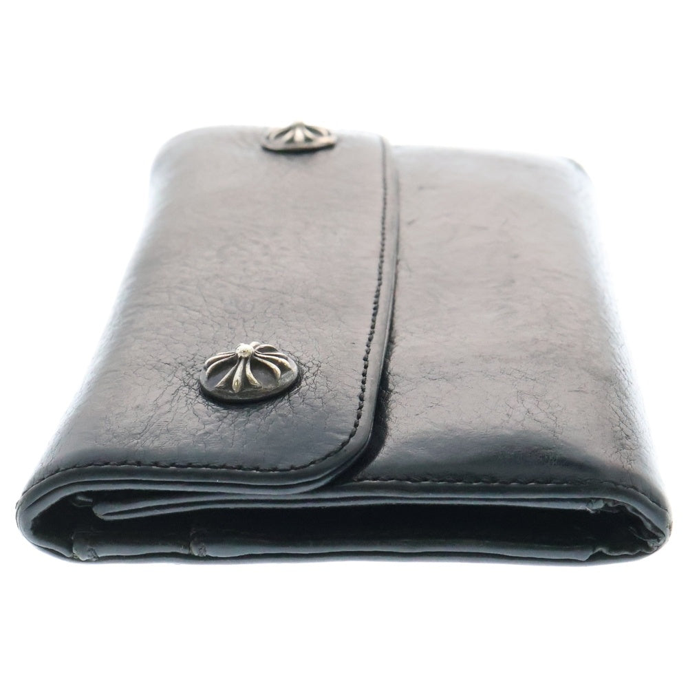 CHROME HEARTS(クロムハーツ) WAVE ウェーブ レザーウォレット 財布 ブラック BCA374