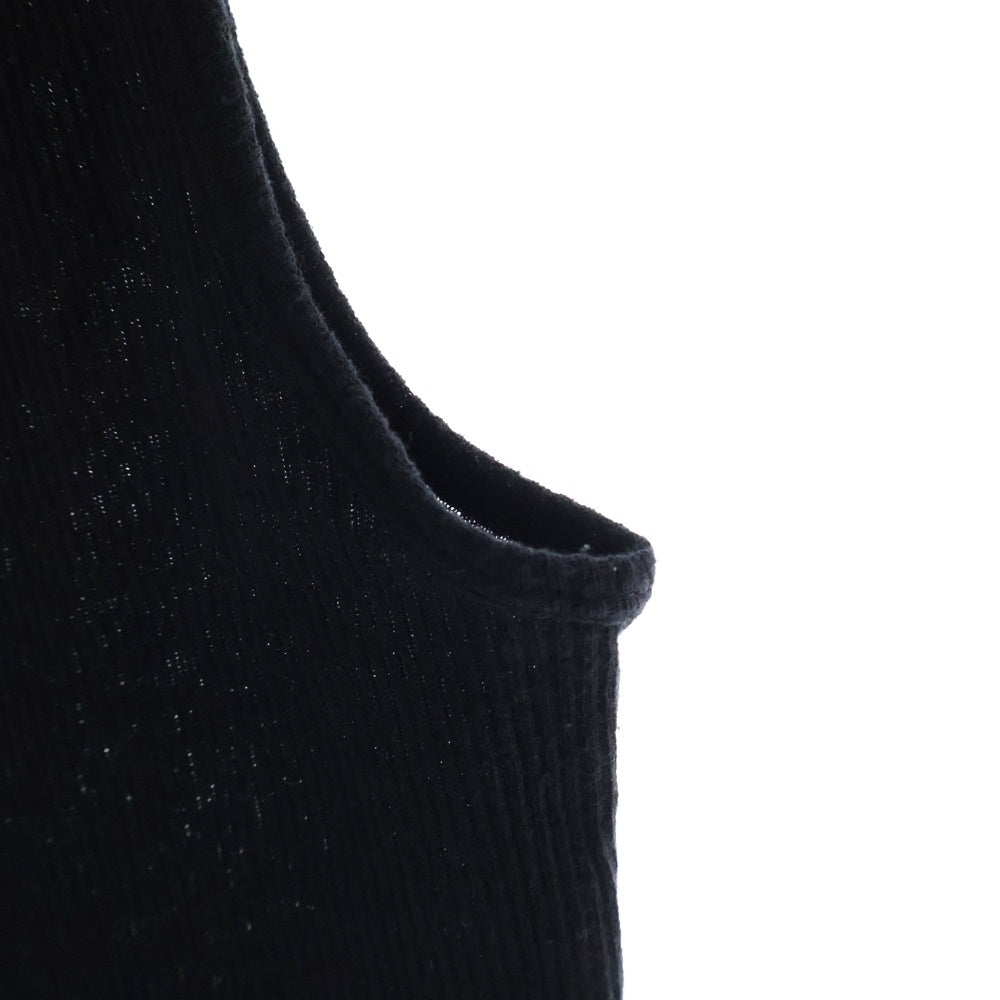 CHROME HEARTS(クロムハーツ) Side Logo Tank Top サイドロゴタンクトップ ヴァーティカルロゴ プリント ブラック