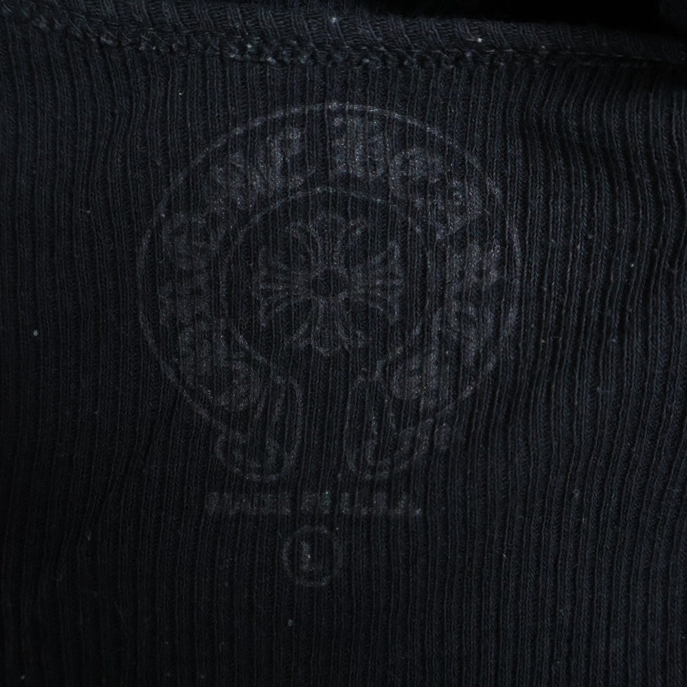 CHROME HEARTS(クロムハーツ) Side Logo Tank Top サイドロゴタンクトップ ヴァーティカルロゴ プリント ブラック