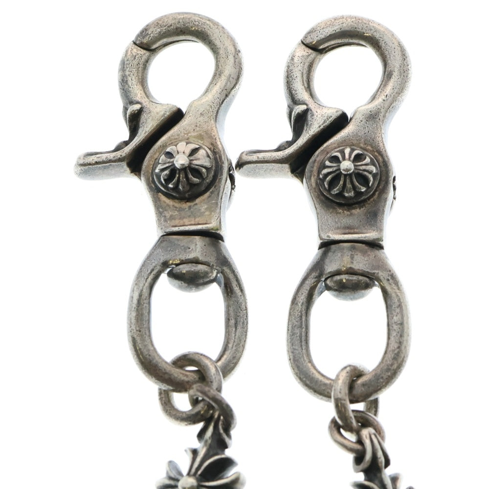 CHROME HEARTS(クロムハーツ) 4C CROSS LONG-T 2クリップカットアウトCHプラス ウォレットチェーン シルバー