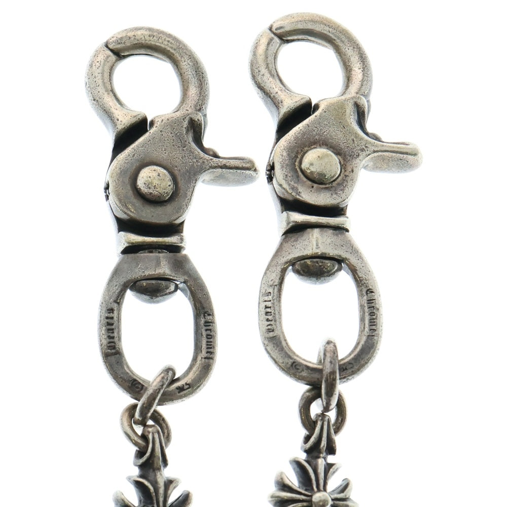 CHROME HEARTS(クロムハーツ) 4C CROSS LONG-T 2クリップカットアウトCHプラス ウォレットチェーン シルバー