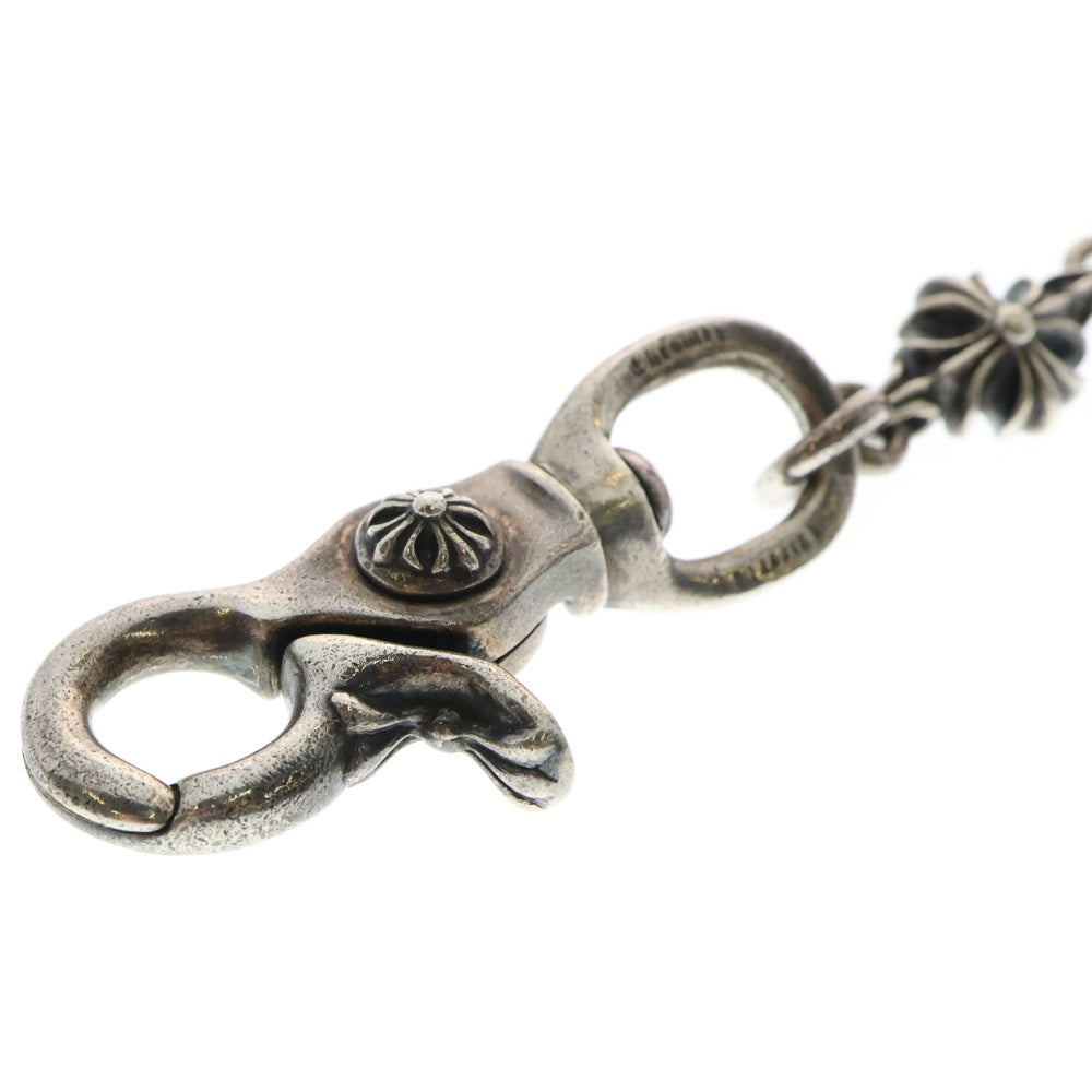CHROME HEARTS(クロムハーツ) 4C CROSS LONG-T 2クリップカットアウトCHプラス ウォレットチェーン シルバー