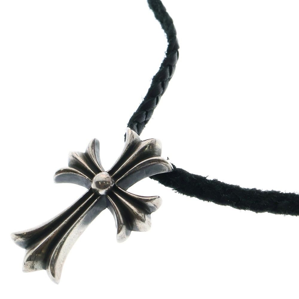 CHROME HEARTS(クロムハーツ) CH CRS SMLスモールCHクロス BC ボロチップブレイド ネックレス シルバー BCA220