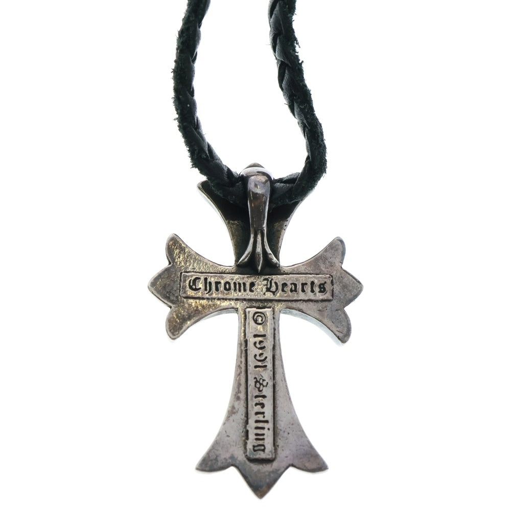 CHROME HEARTS(クロムハーツ) CH CRS SMLスモールCHクロス BC ボロチップブレイド ネックレス シルバー BCA220