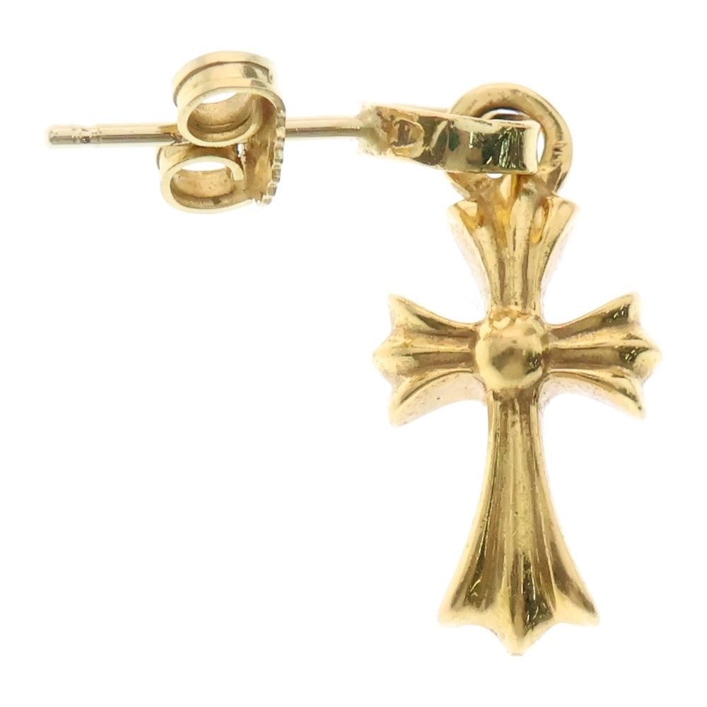 CHROME HEARTS(クロムハーツ) 22K BBY F PPRCHN ベイビーファットクロス ドロップピアス ゴールド