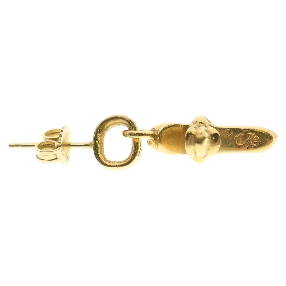 CHROME HEARTS(クロムハーツ) 22K BBY F PPRCHN ベイビーファットクロス ドロップピアス ゴールド